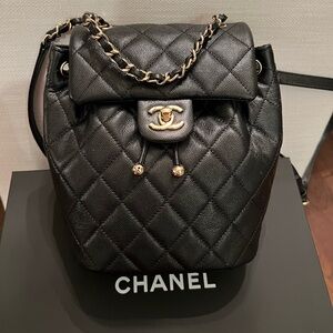 Authentic Chanel caviar backpack